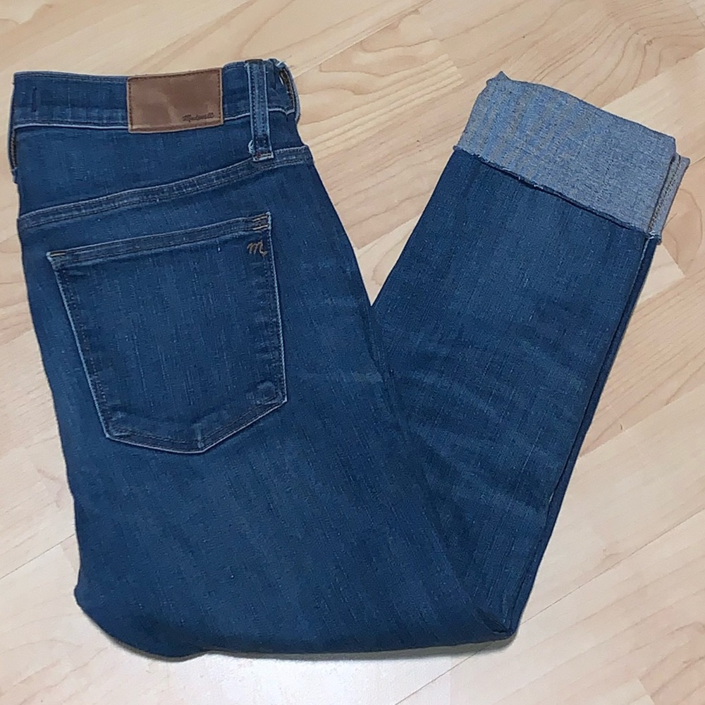 Madewell 9” High Rise Skinny Raw Hem Cropped Jeans